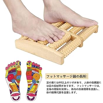 Amazon | 足裏マッサージ器 木製 足つぼ つぼ刺激 フット